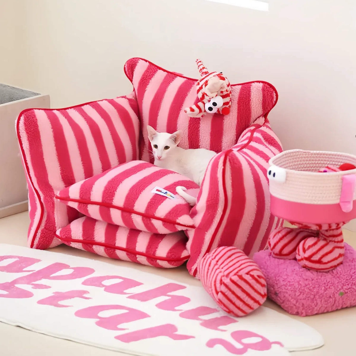 Dopamine Stripe Pet Sofa