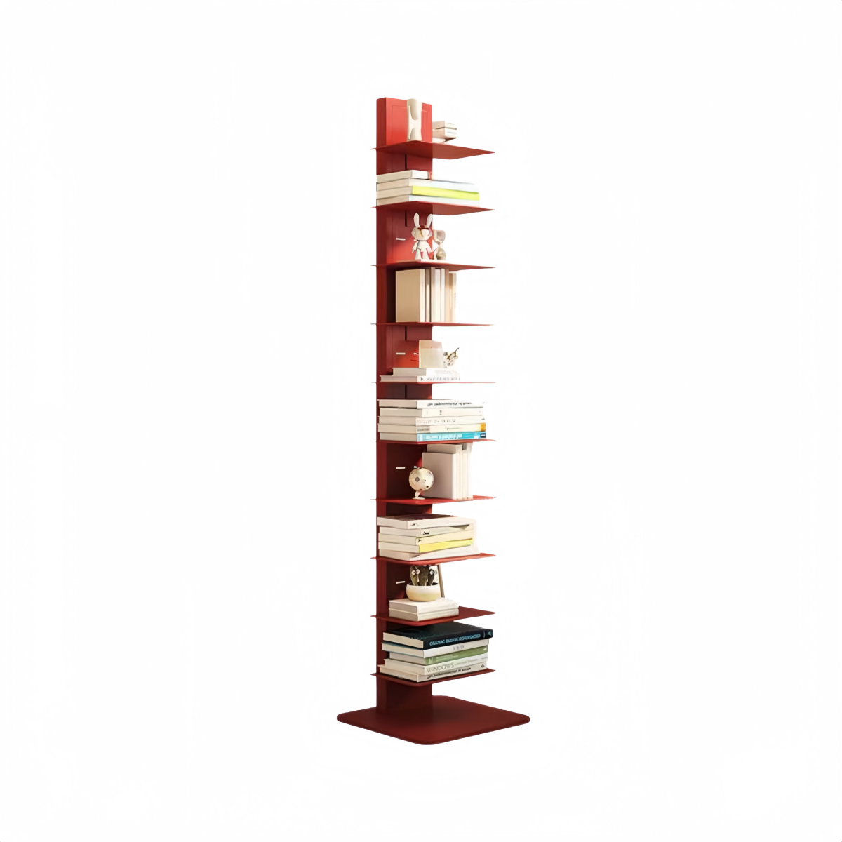 Slim Vertical Floating Book Rack
