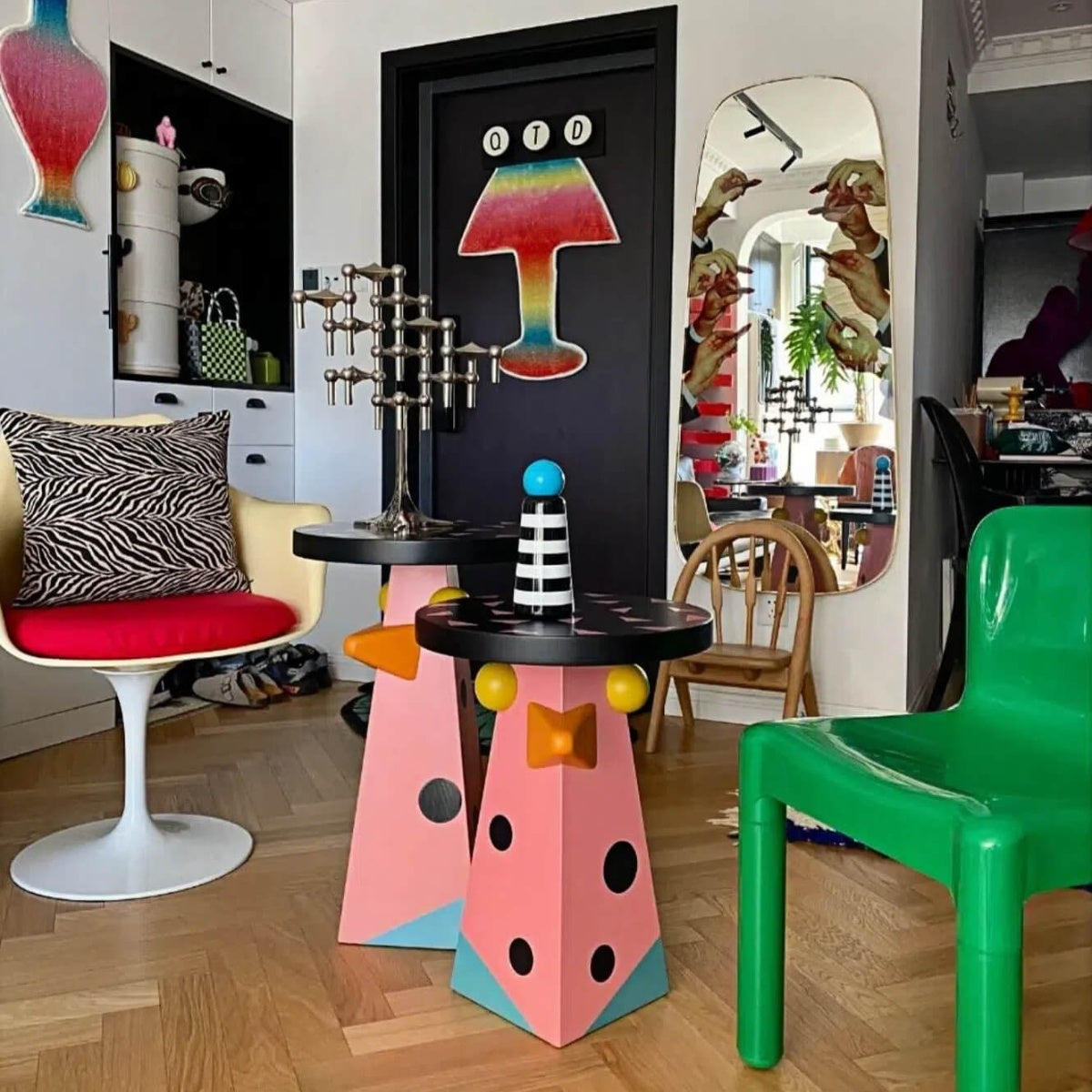 Dopamine Bird Art Side Table