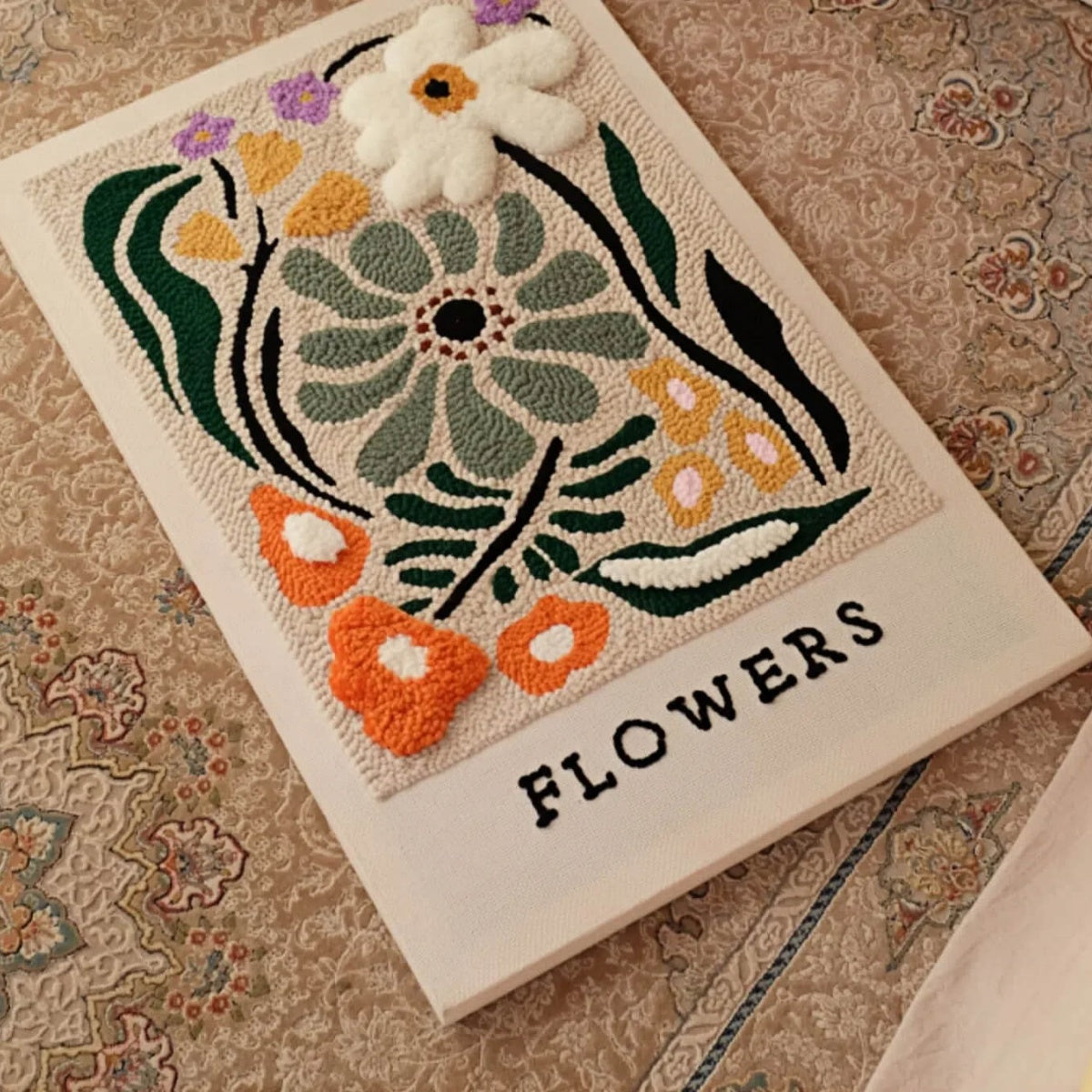 Floral DIY Punch Needle Embroidery Kit