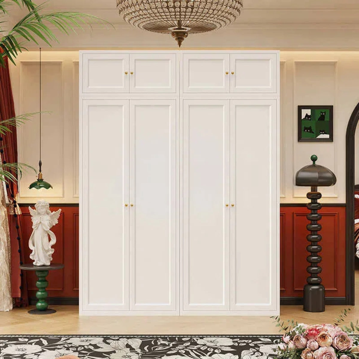 French Vintage Steel Wardrobe