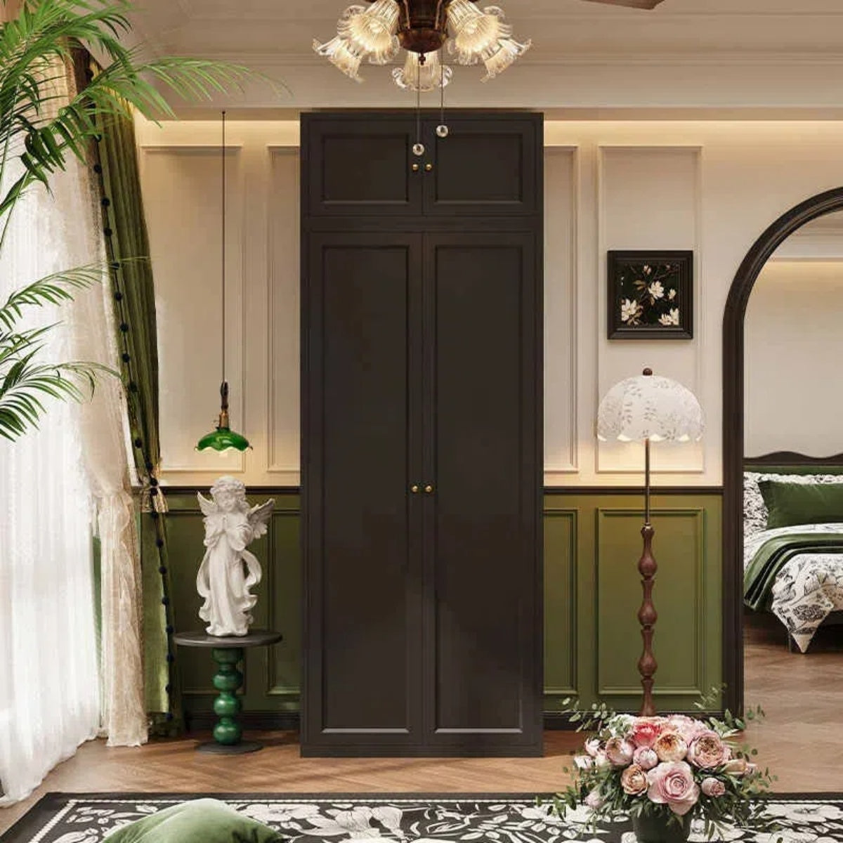 French Vintage Steel Wardrobe