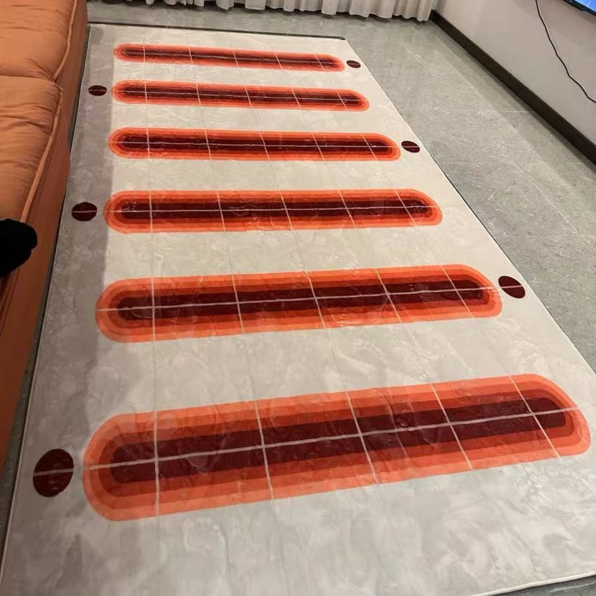 Checkerboard Retro Rug (Red)