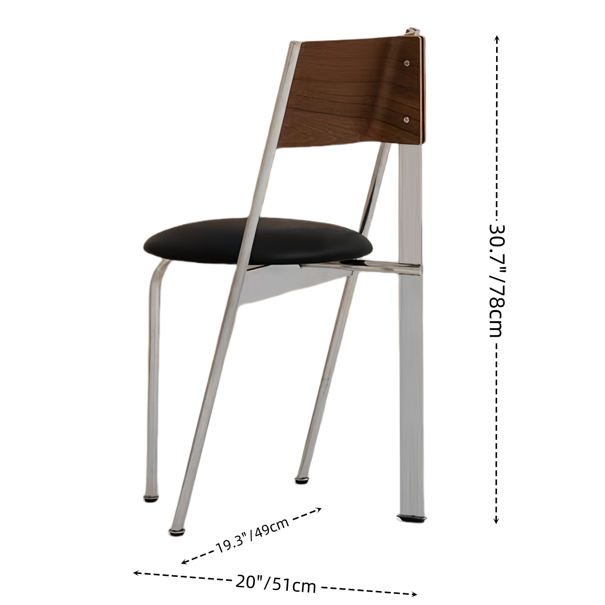 Sleek Retro Modern Dining Chair