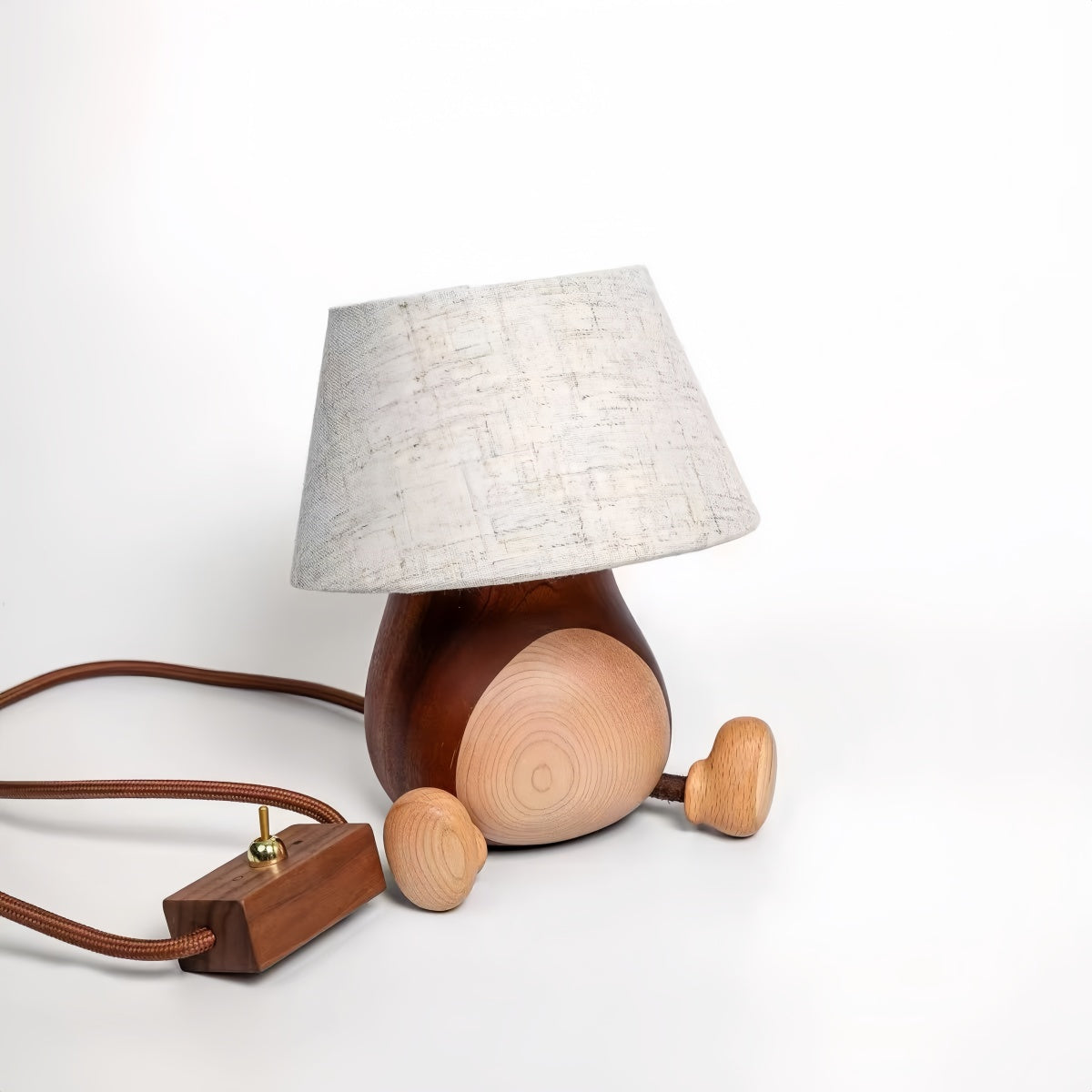 Wooden Cartoon Table Lamp