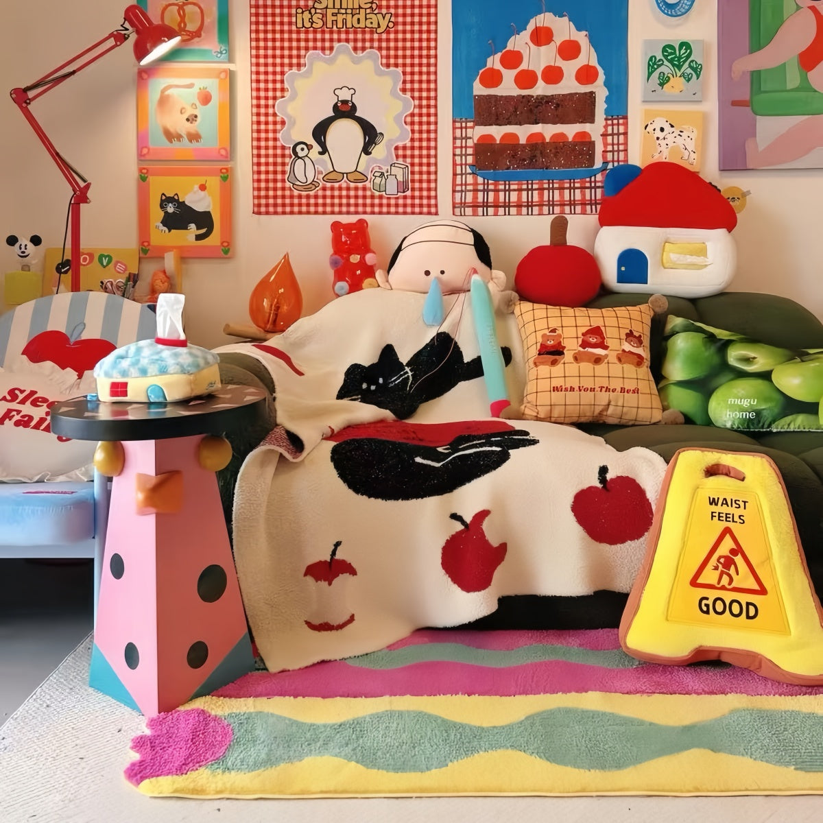 Dopamine Bird Art Side Table