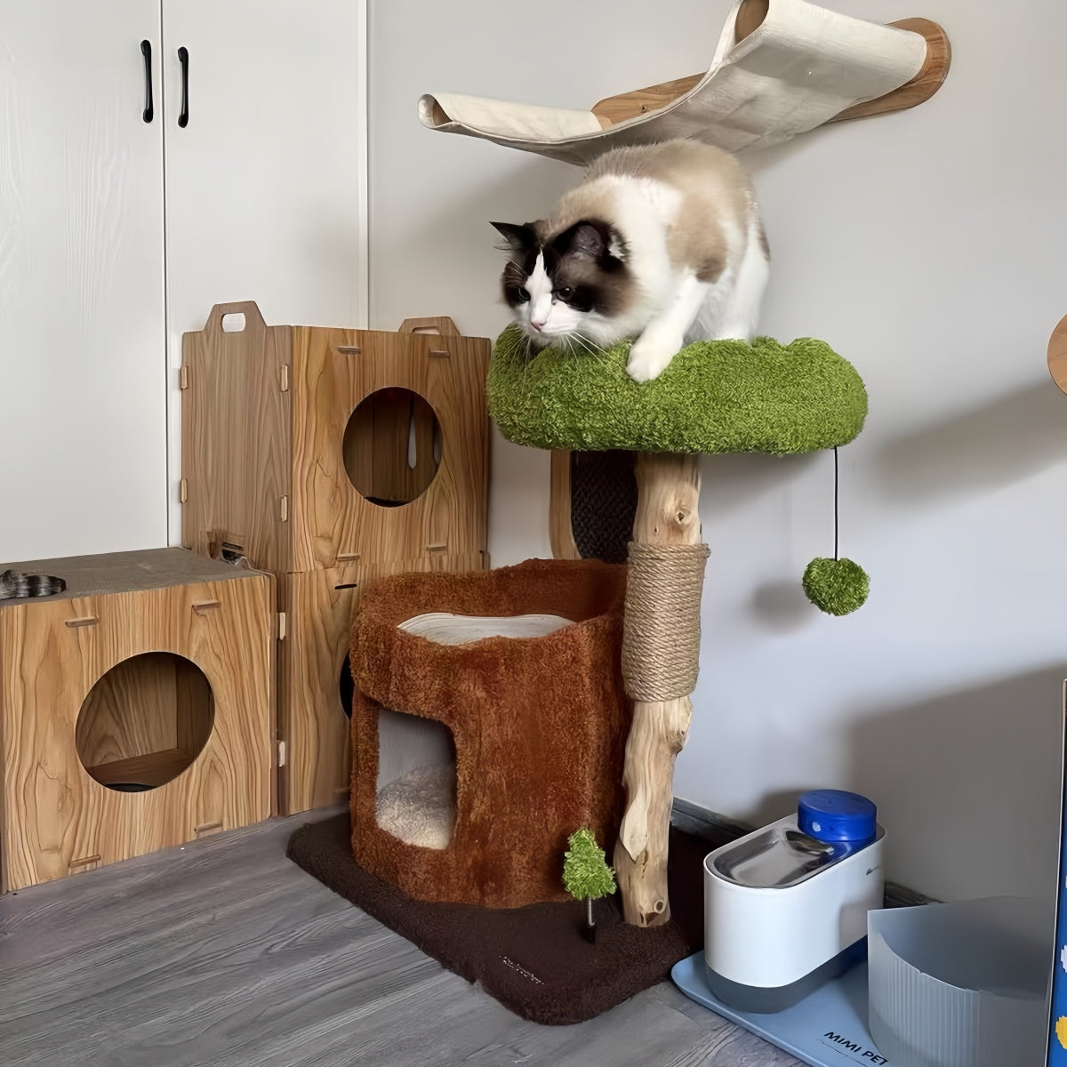 Tree Trunk Cat Tower