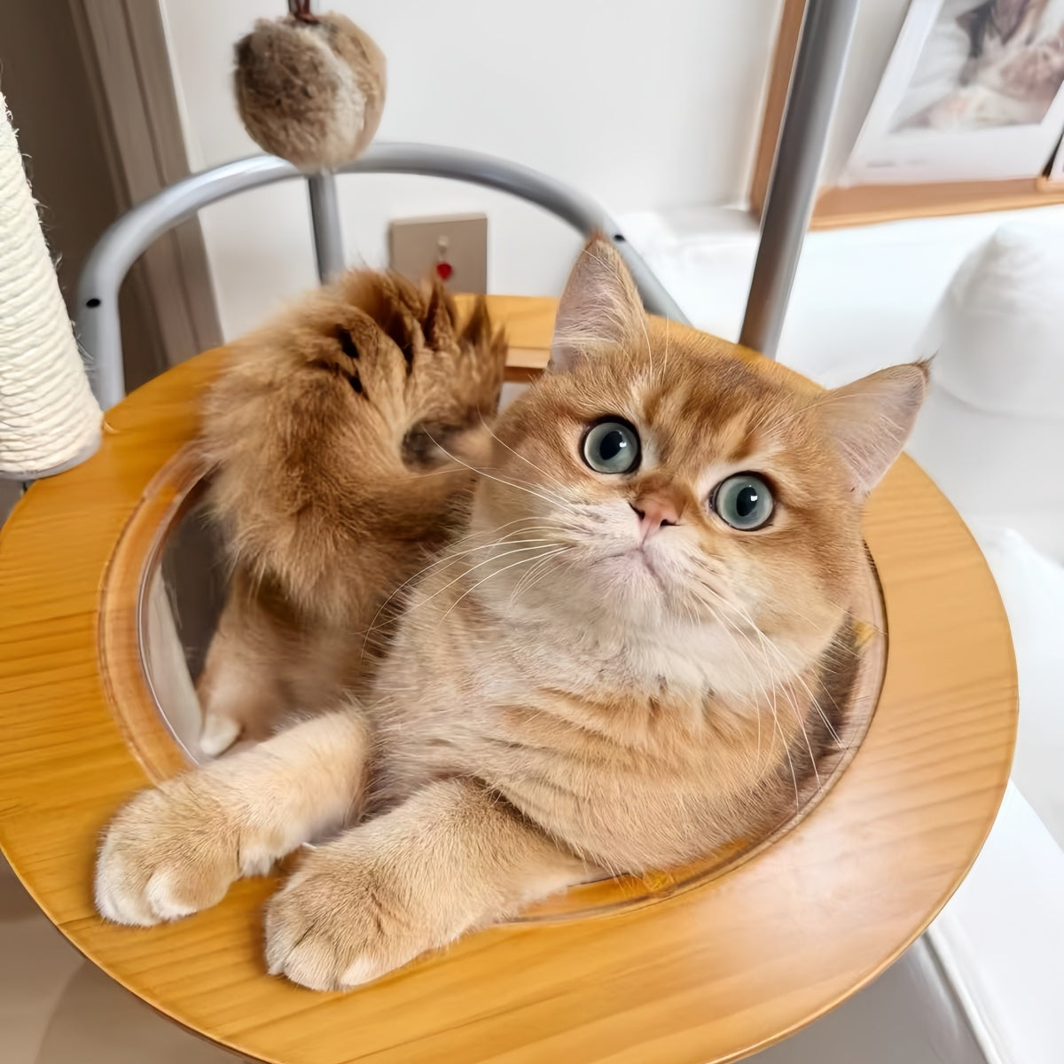 Futuristic Space Capsule Cat Tree
