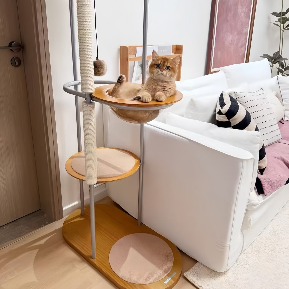 Futuristic Space Capsule Cat Tree