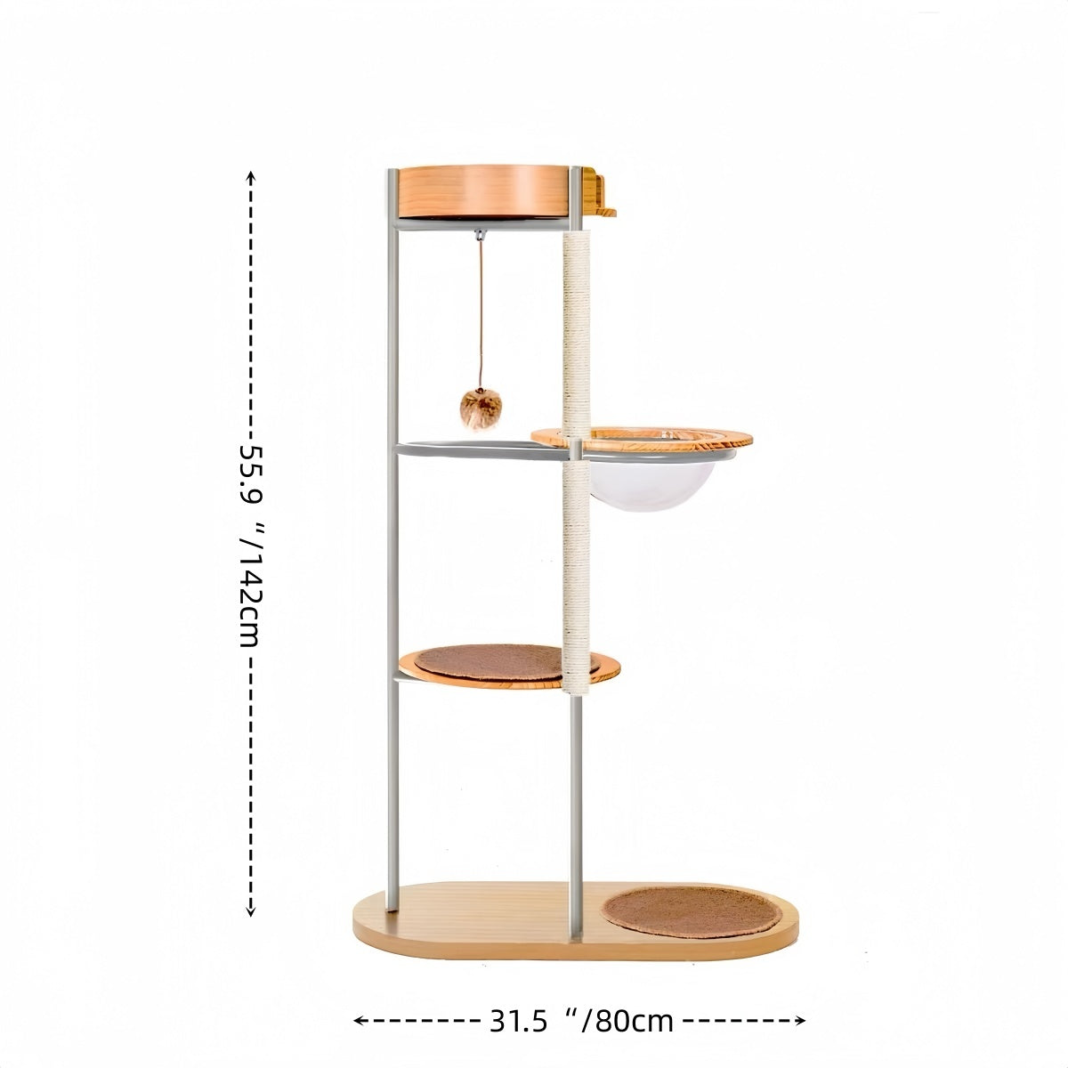 Futuristic Space Capsule Cat Tree