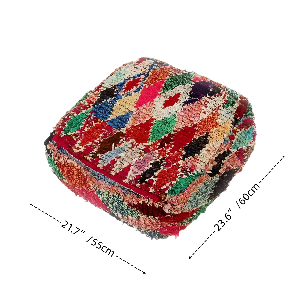 Moroccan Wool Pouf