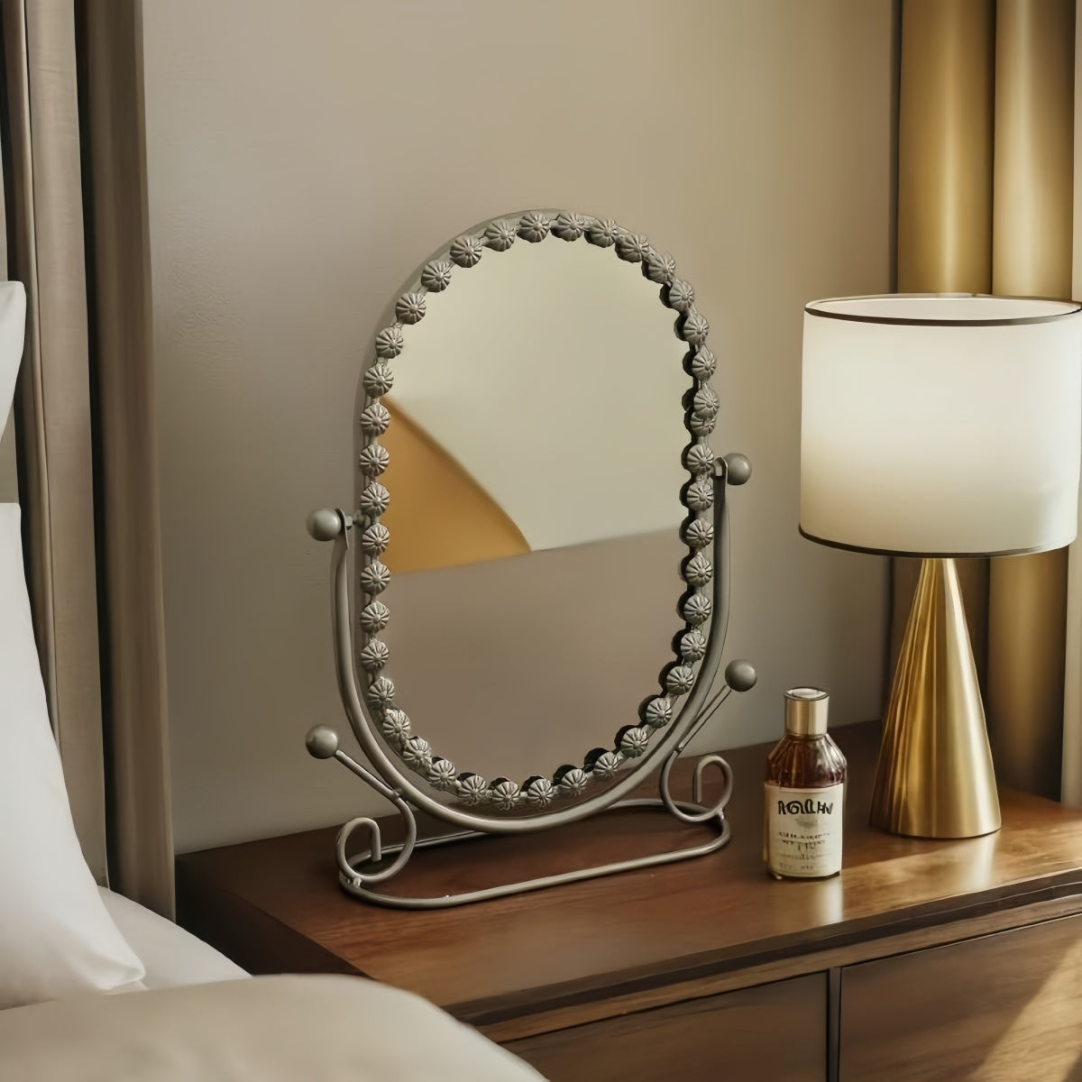 Elegant Handcrafted Oval Mirror