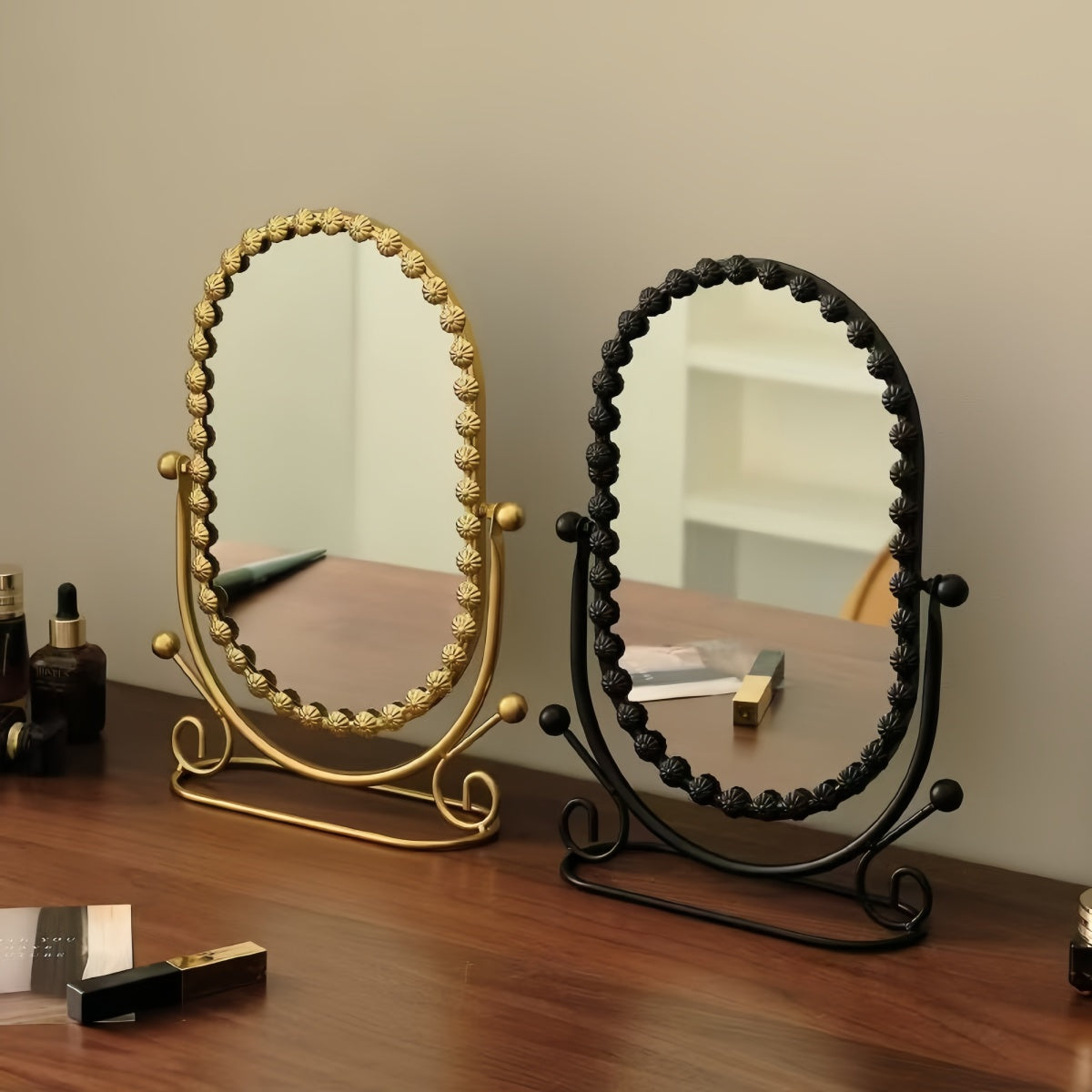 Elegant Handcrafted Oval Mirror