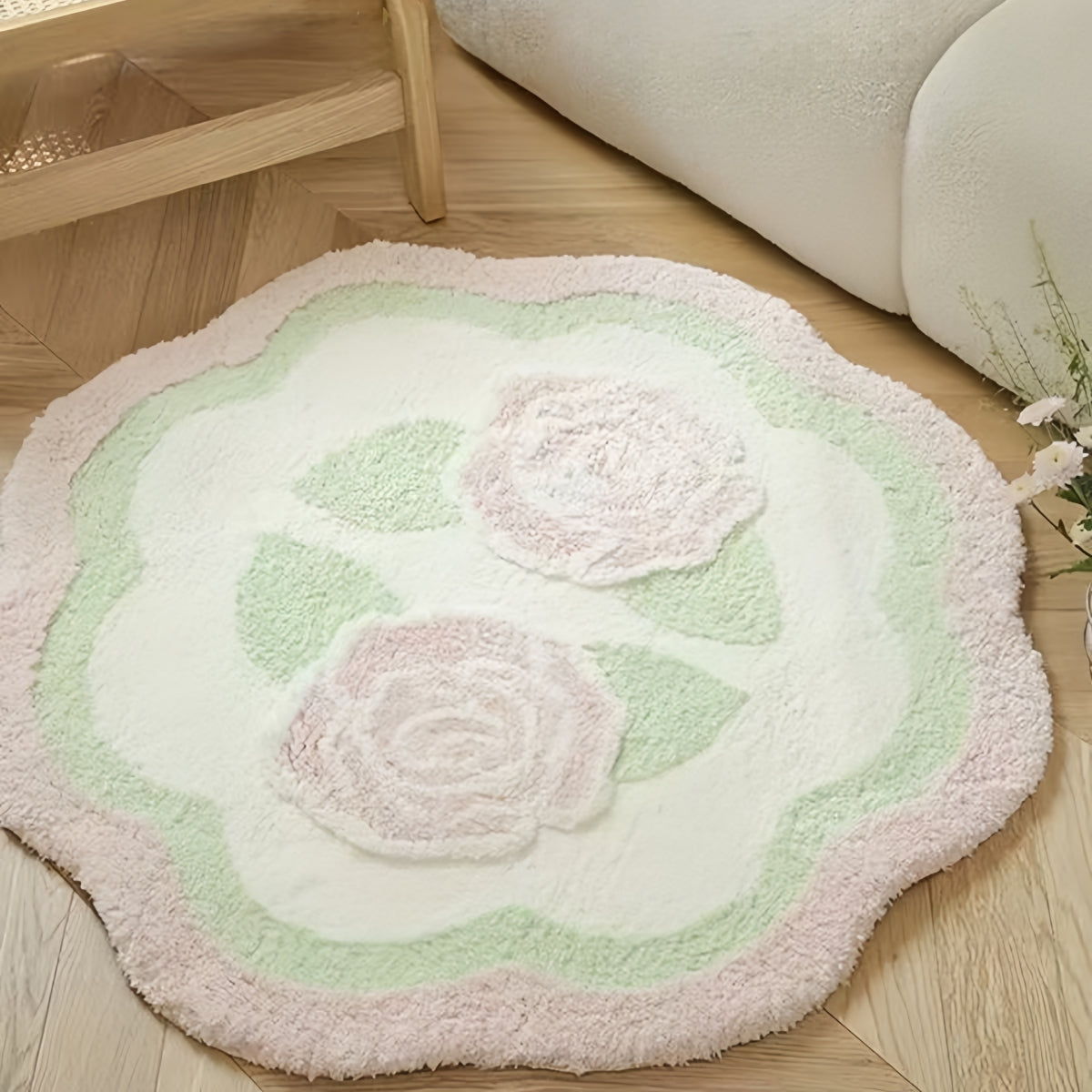 Small Rose Floor Rug