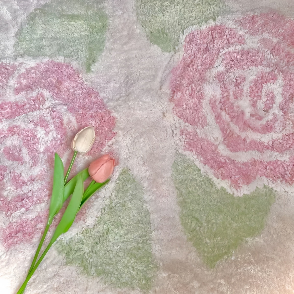Small Rose Floor Rug