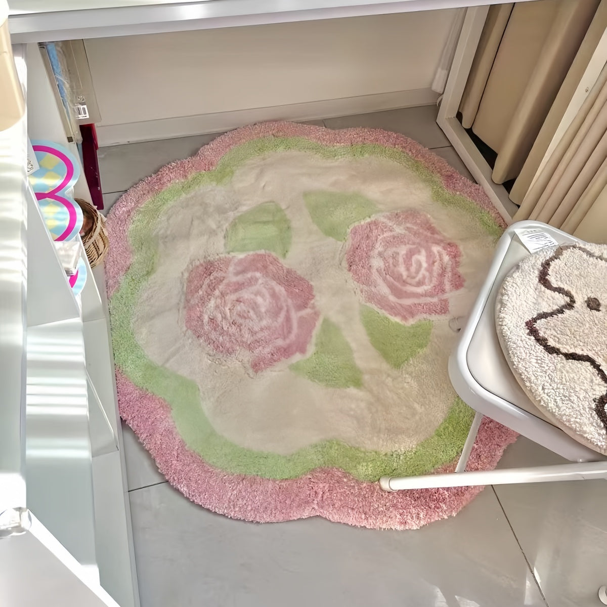 Small Rose Floor Rug