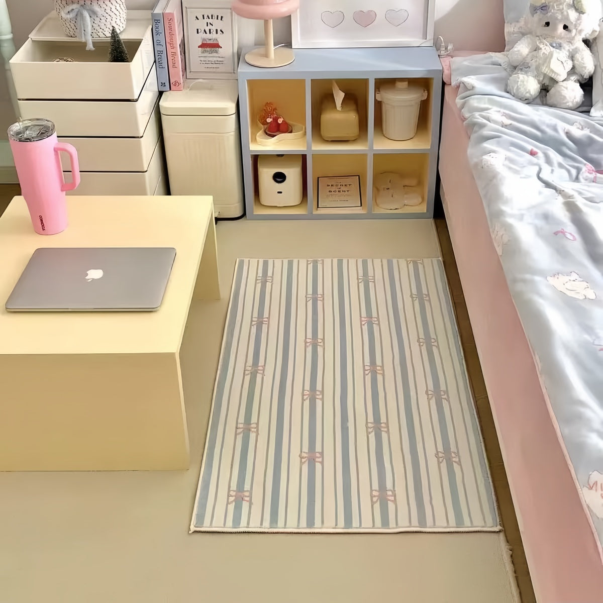 Shoujo Blue Striped Rug