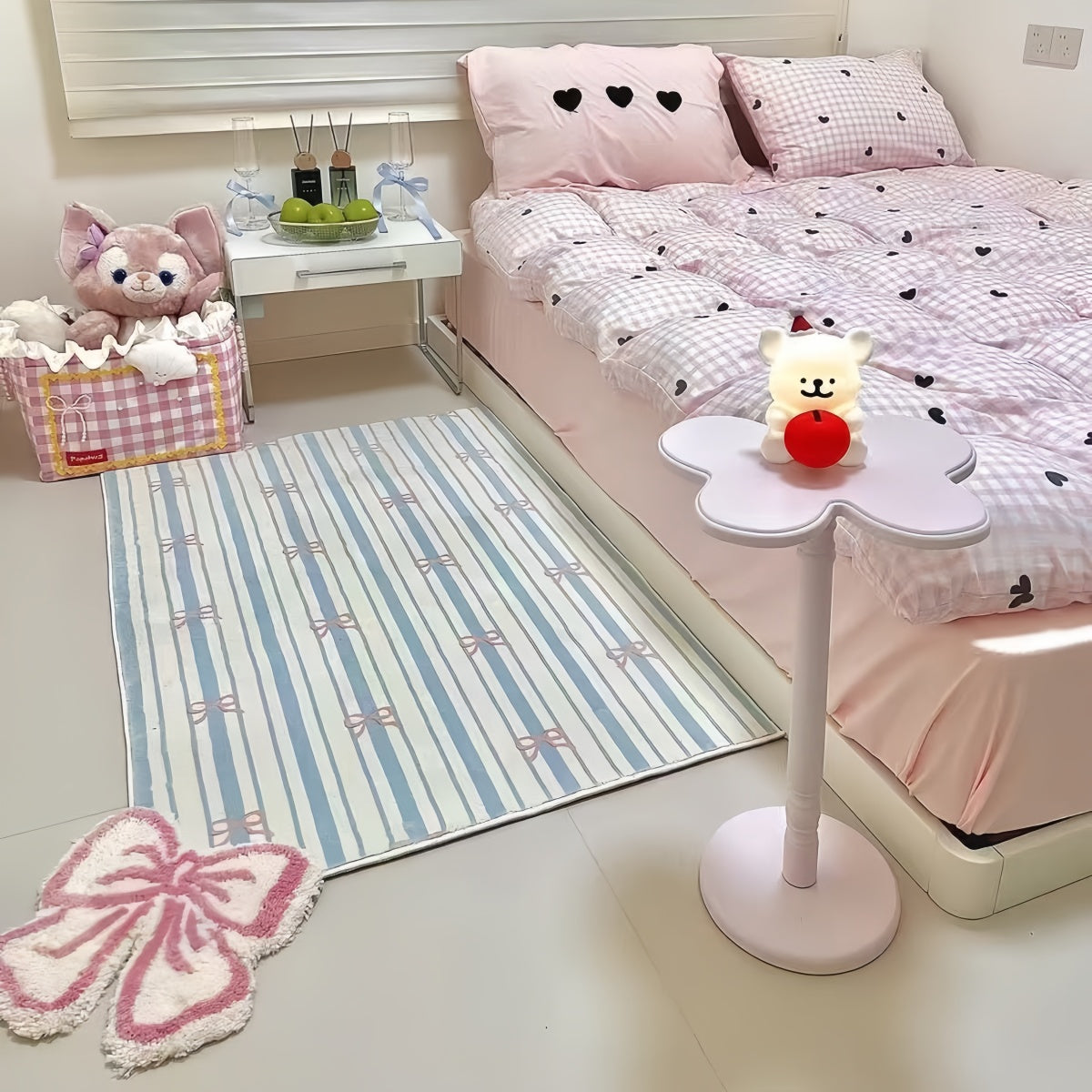 Shoujo Blue Striped Rug