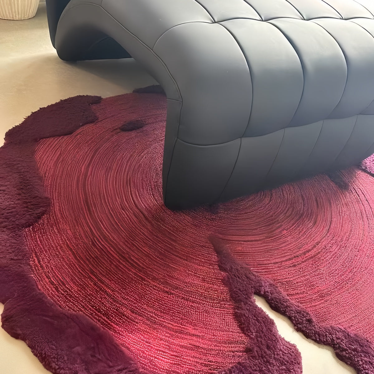 Artisan Handcrafted Irregular Wool Rug