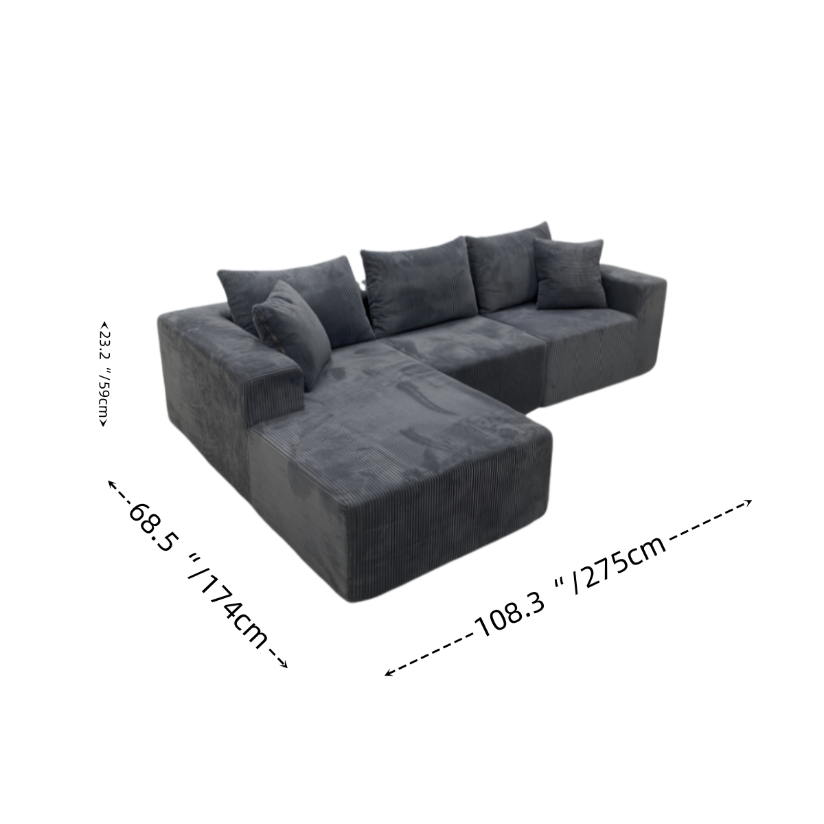 Italian Minimalist Modular Sofa