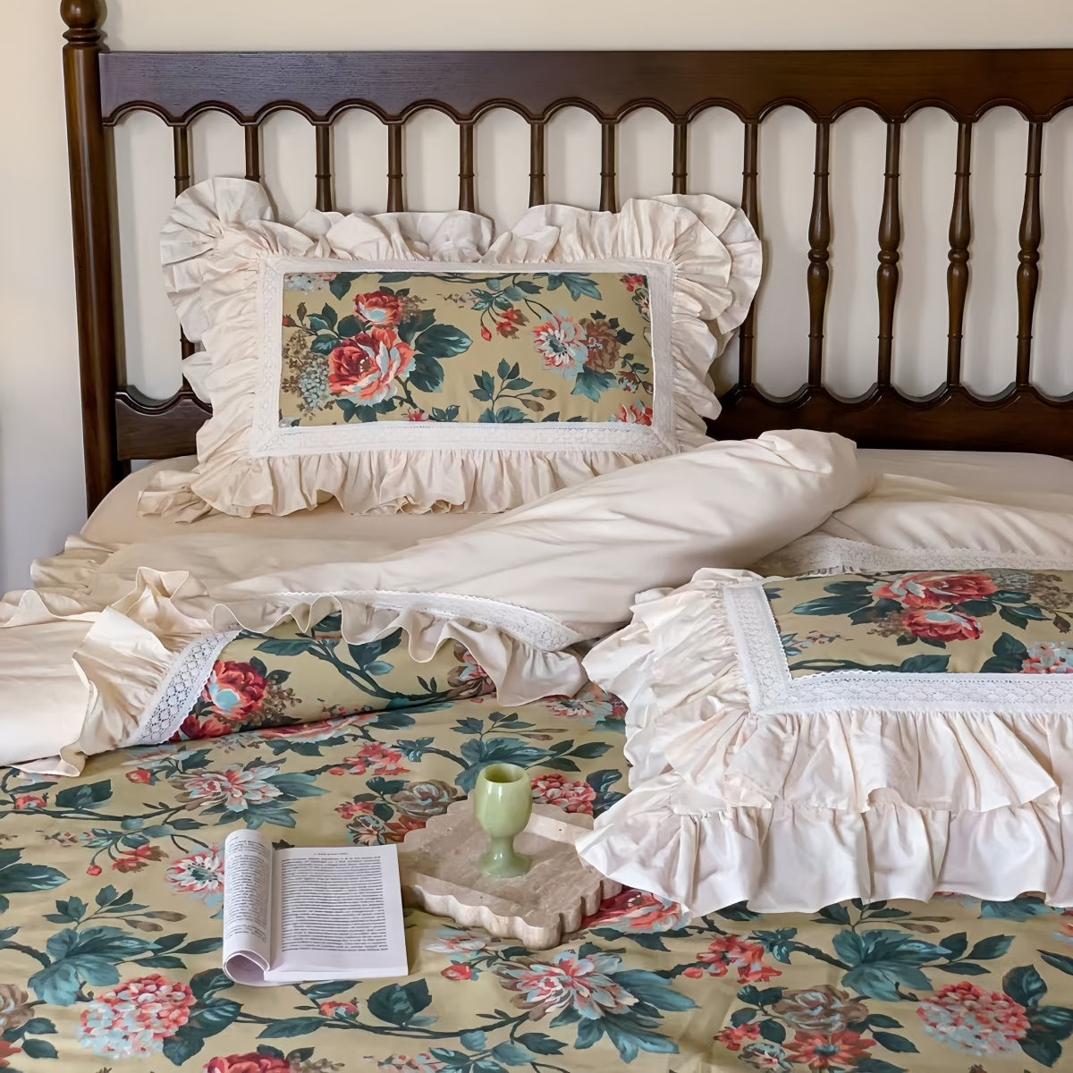 Country Floral Bedding Set (100% Cotton)