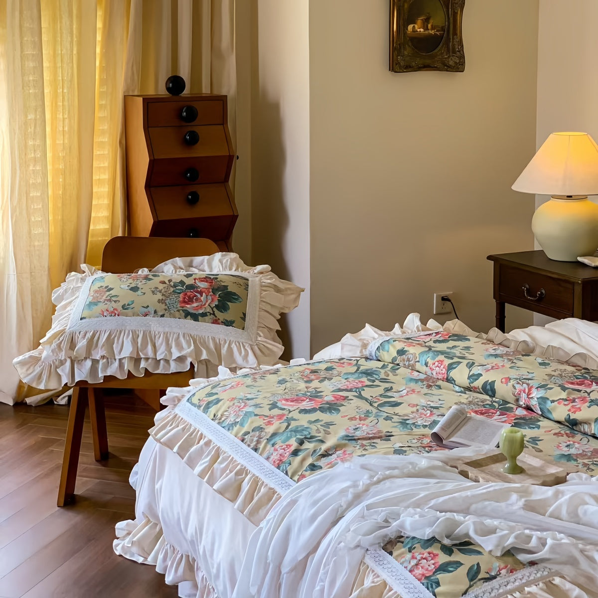 Country Floral Bedding Set (100% Cotton)