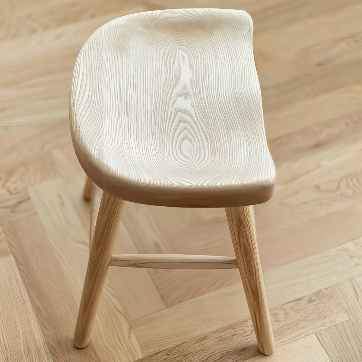 Nordic Ash Wood Bar Stool