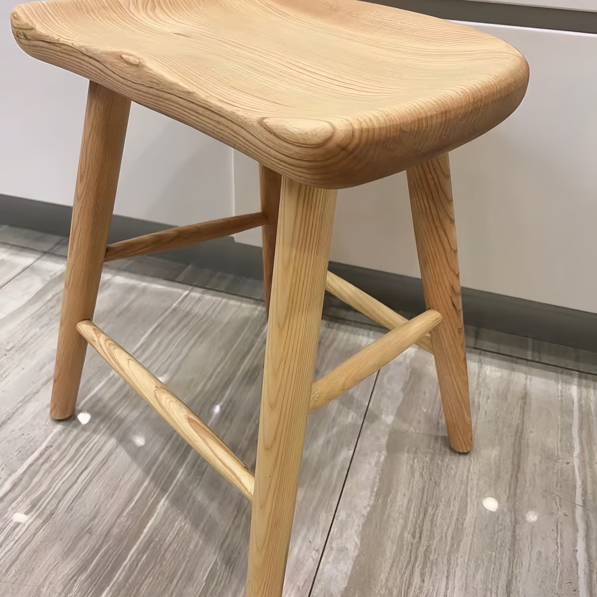 Nordic Ash Wood Bar Stool