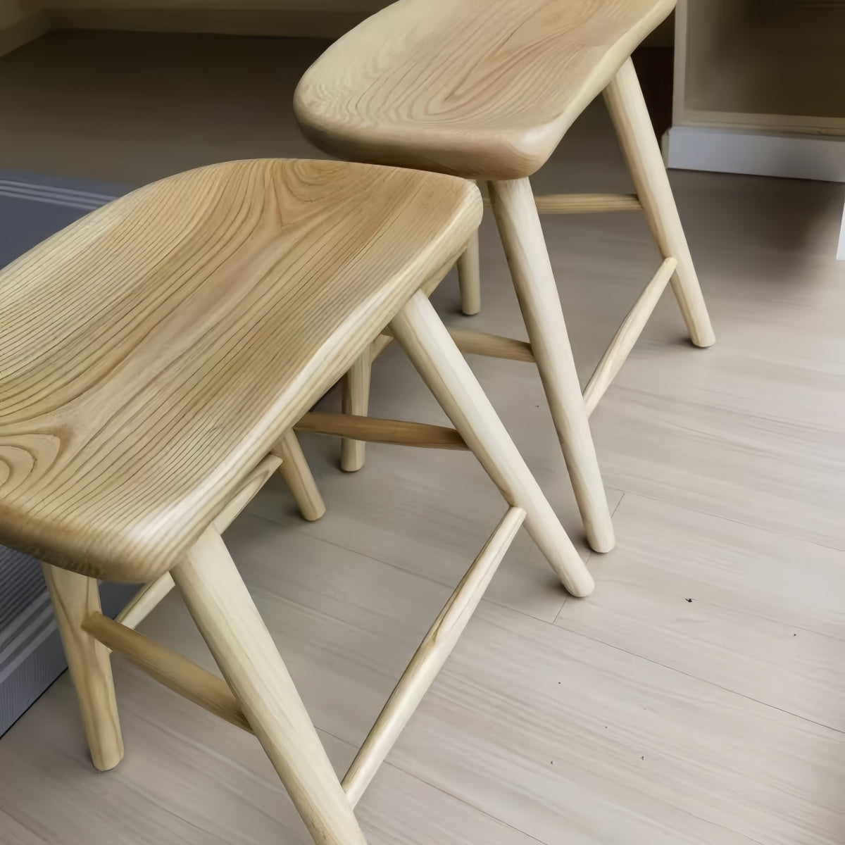 Nordic Ash Wood Bar Stool