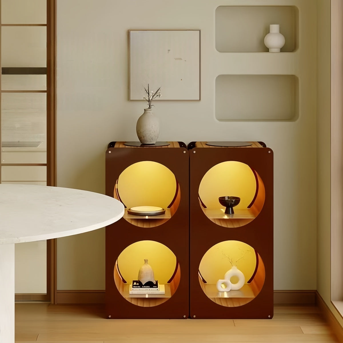 Illuminated Moon Display Stand