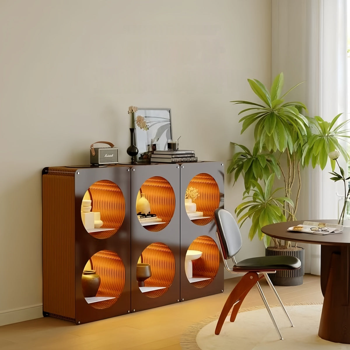 Illuminated Moon Display Stand