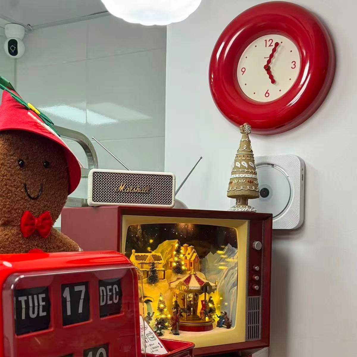 Bauhaus Retro Silent Wall Clock