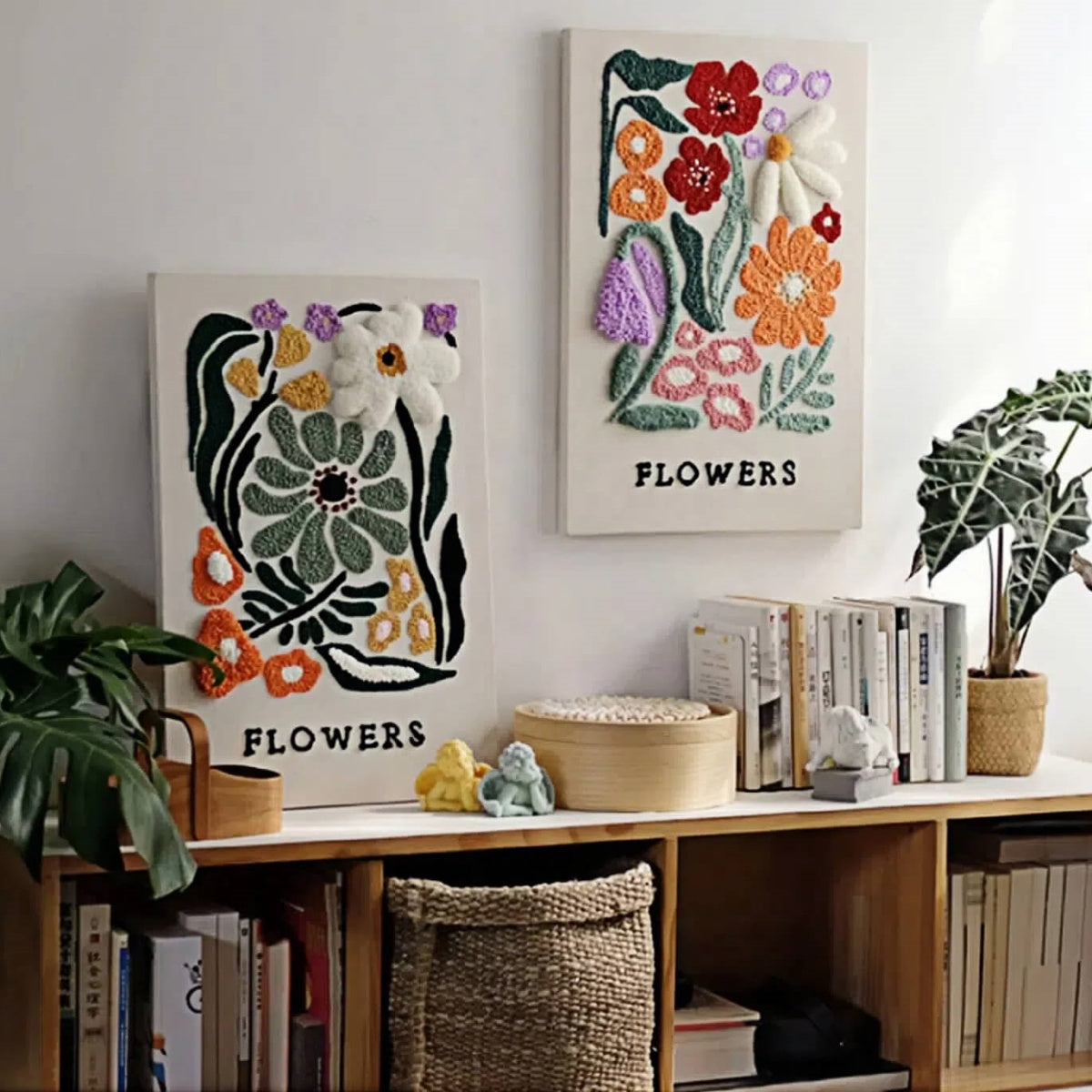 Floral DIY Punch Needle Embroidery Kit