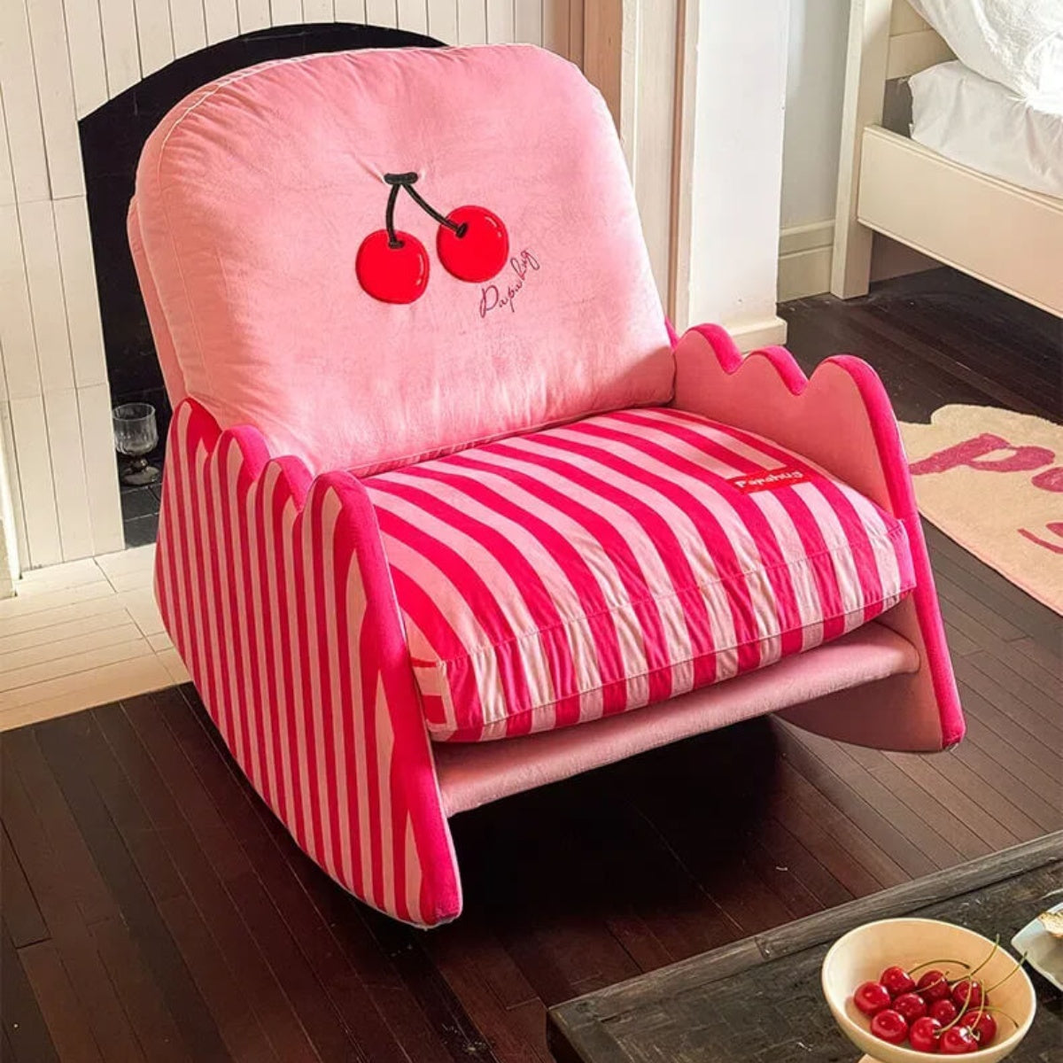 Cherry Blossom Pink Rocking Chair