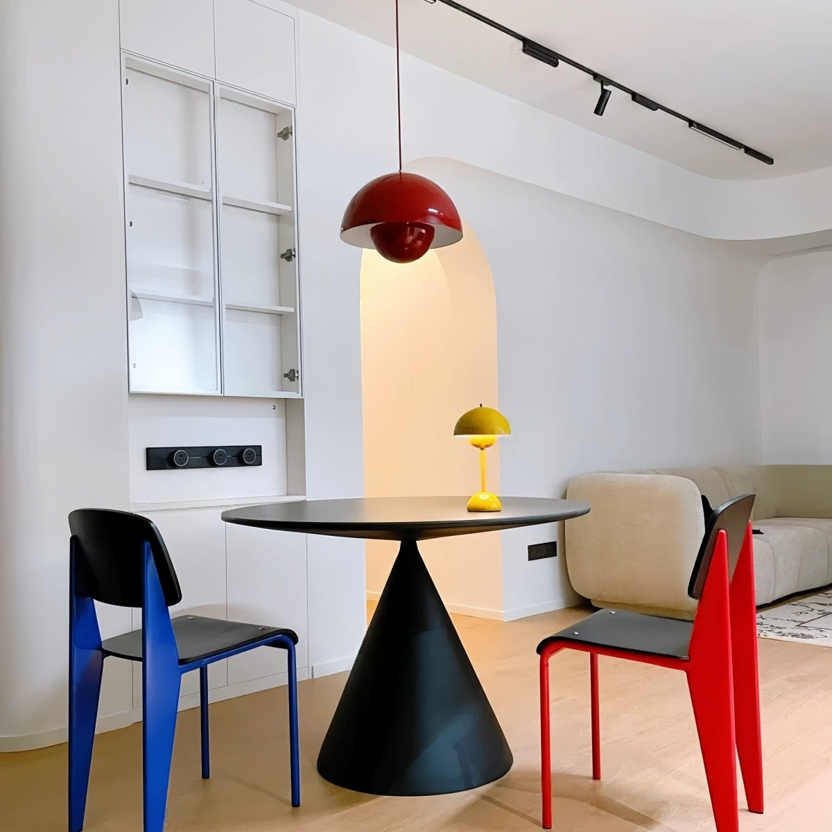Minimalist Bud-Shaped Orb Pendant Light