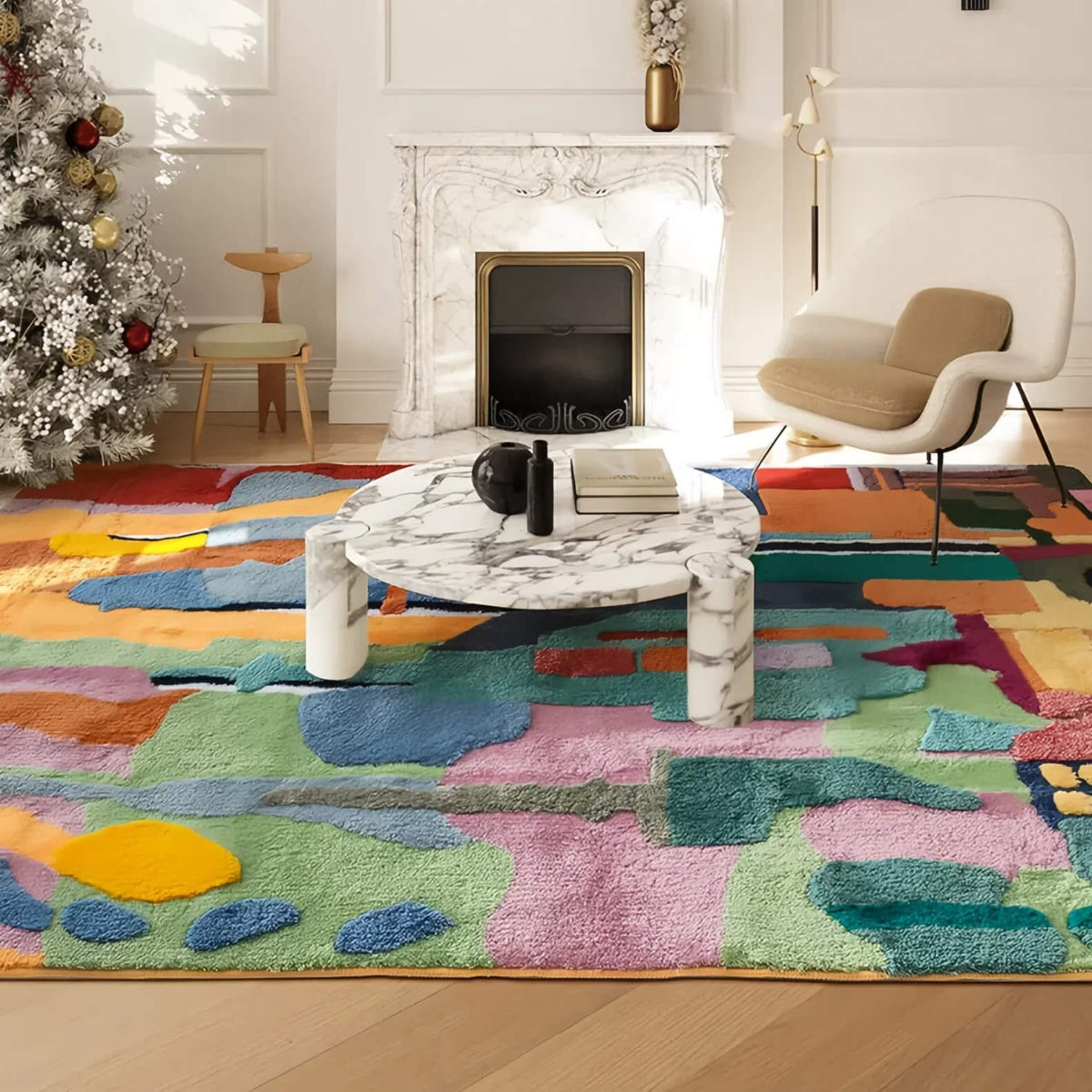 Creative Colorful Skyscraper Rug