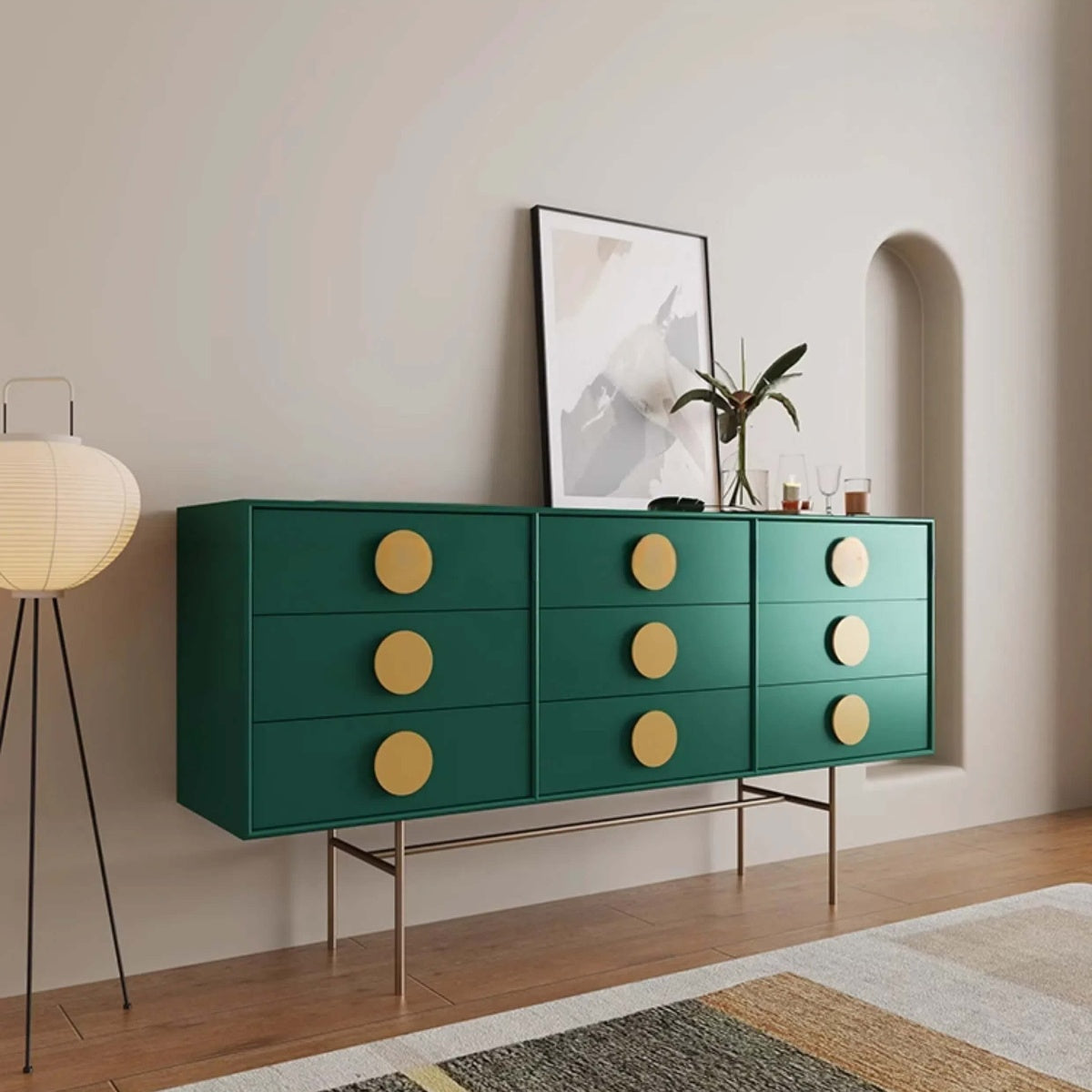 Modern Nordic Wooden Chest of Drawers