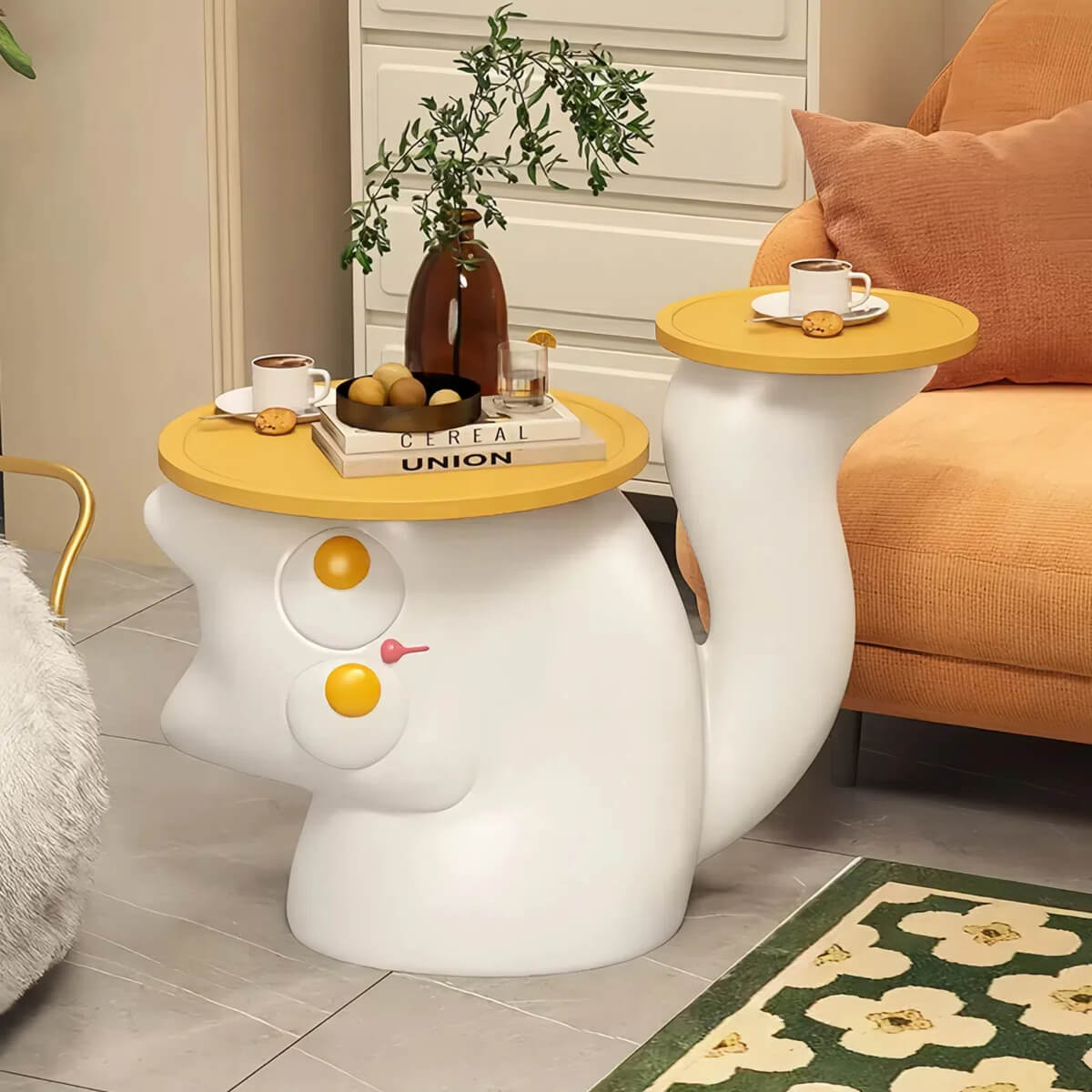 Playful Cat Eyes Side Table