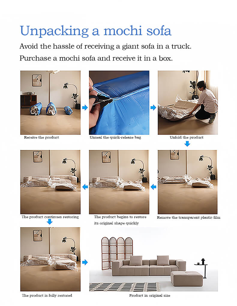 Unpacking Mochi Sofa