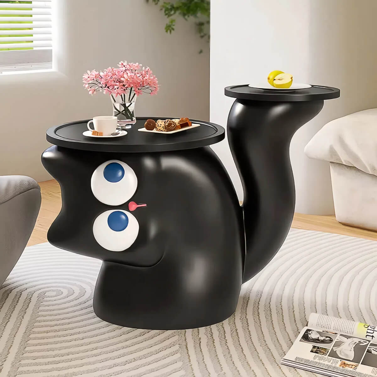Playful Cat Eyes Side Table