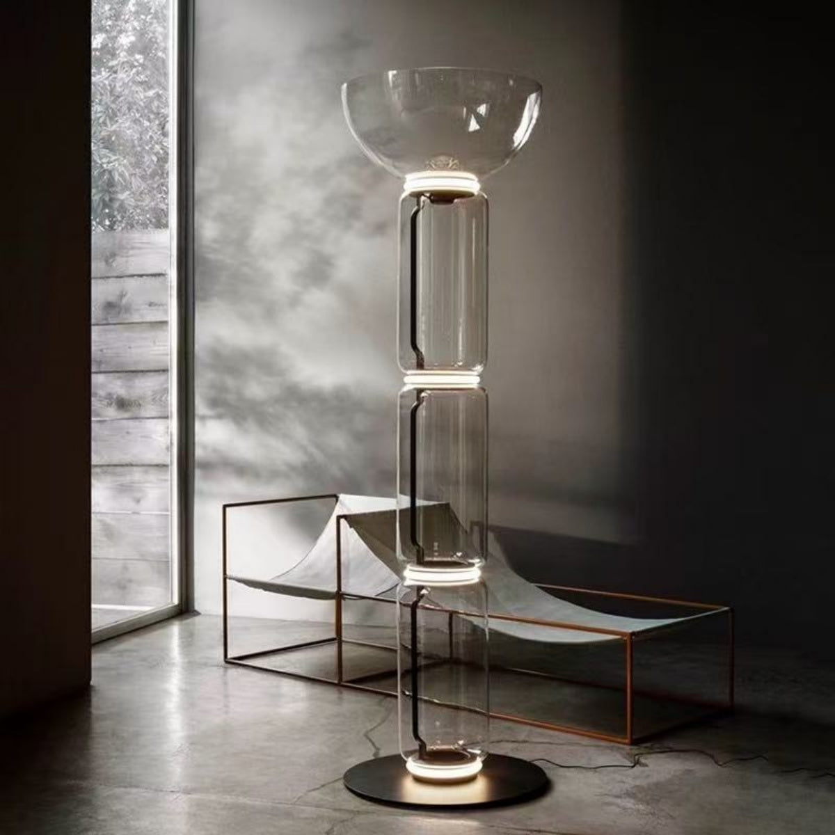Noctambule Crystal Glass Floor Lamp