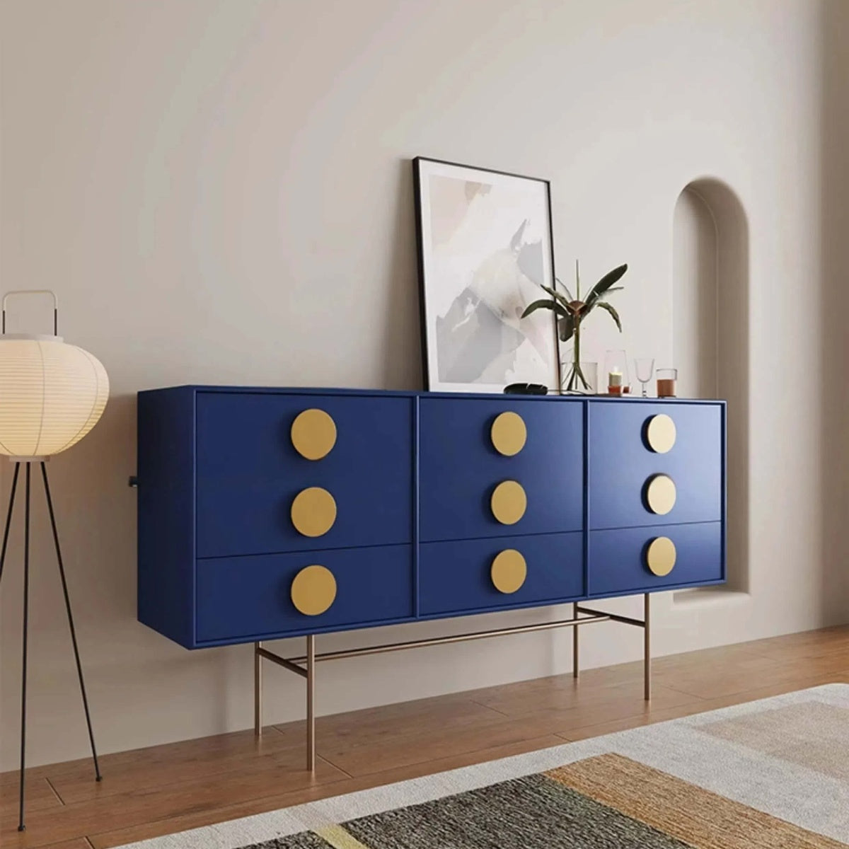 Modern Nordic Wooden Chest of Drawers