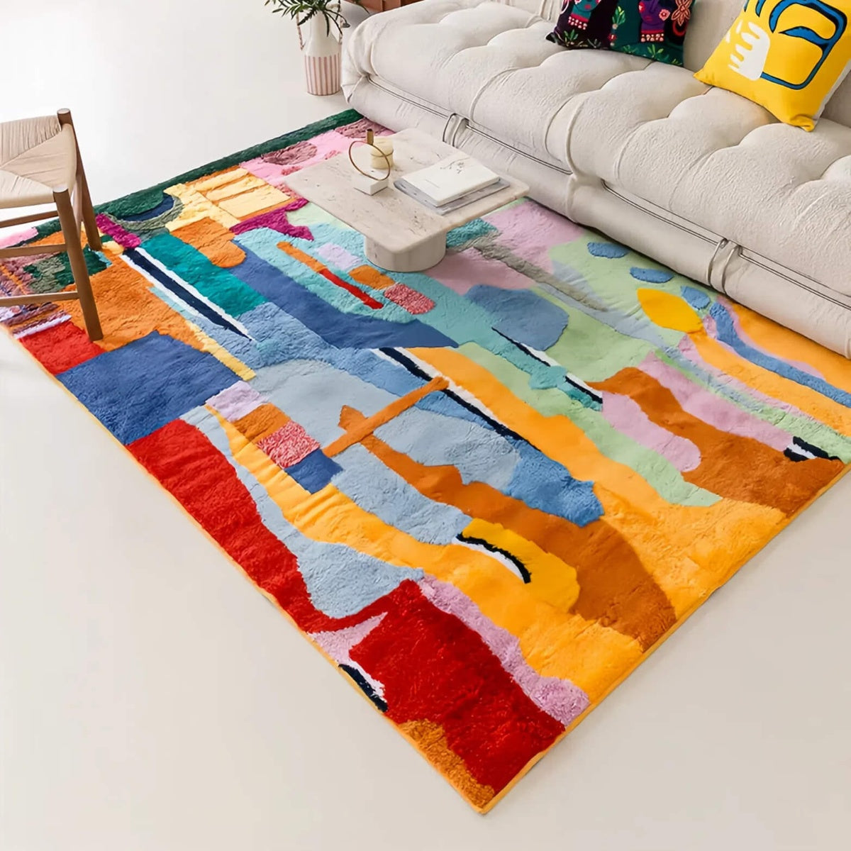 Creative Colorful Skyscraper Rug