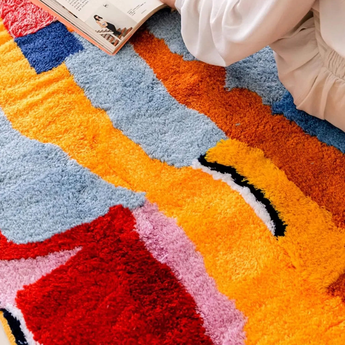 Creative Colorful Skyscraper Rug