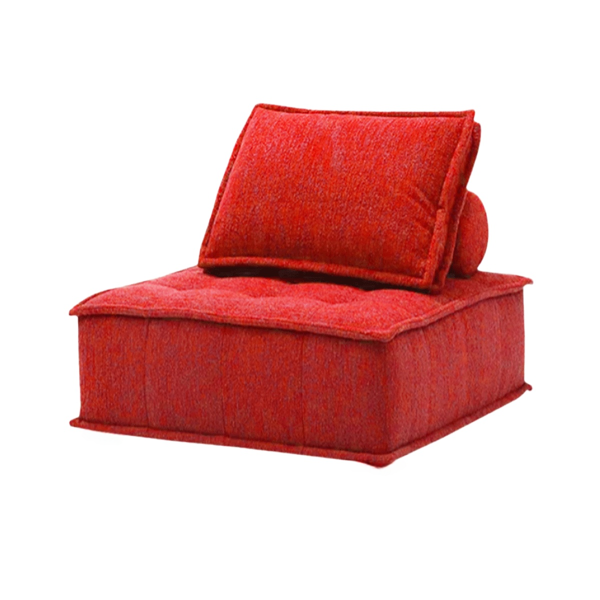 Deep Red Moldular Mochi Sofa