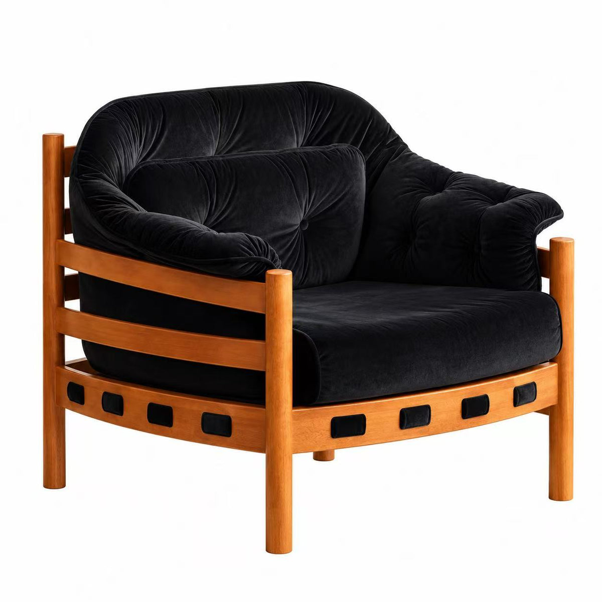 Vintage-Inspired Corduroy Recliner