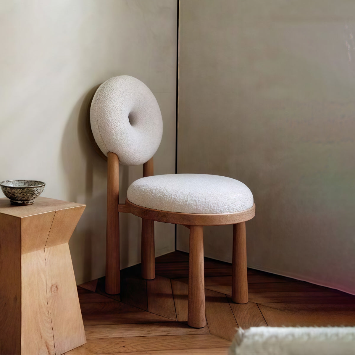 Nora Lux Lambswool Dining Chair