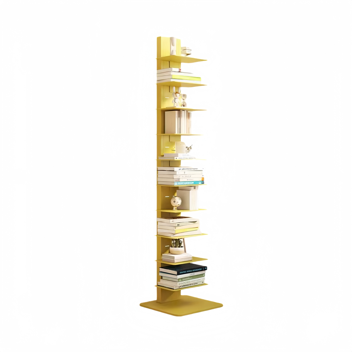 Slim Vertical Floating Book Rack