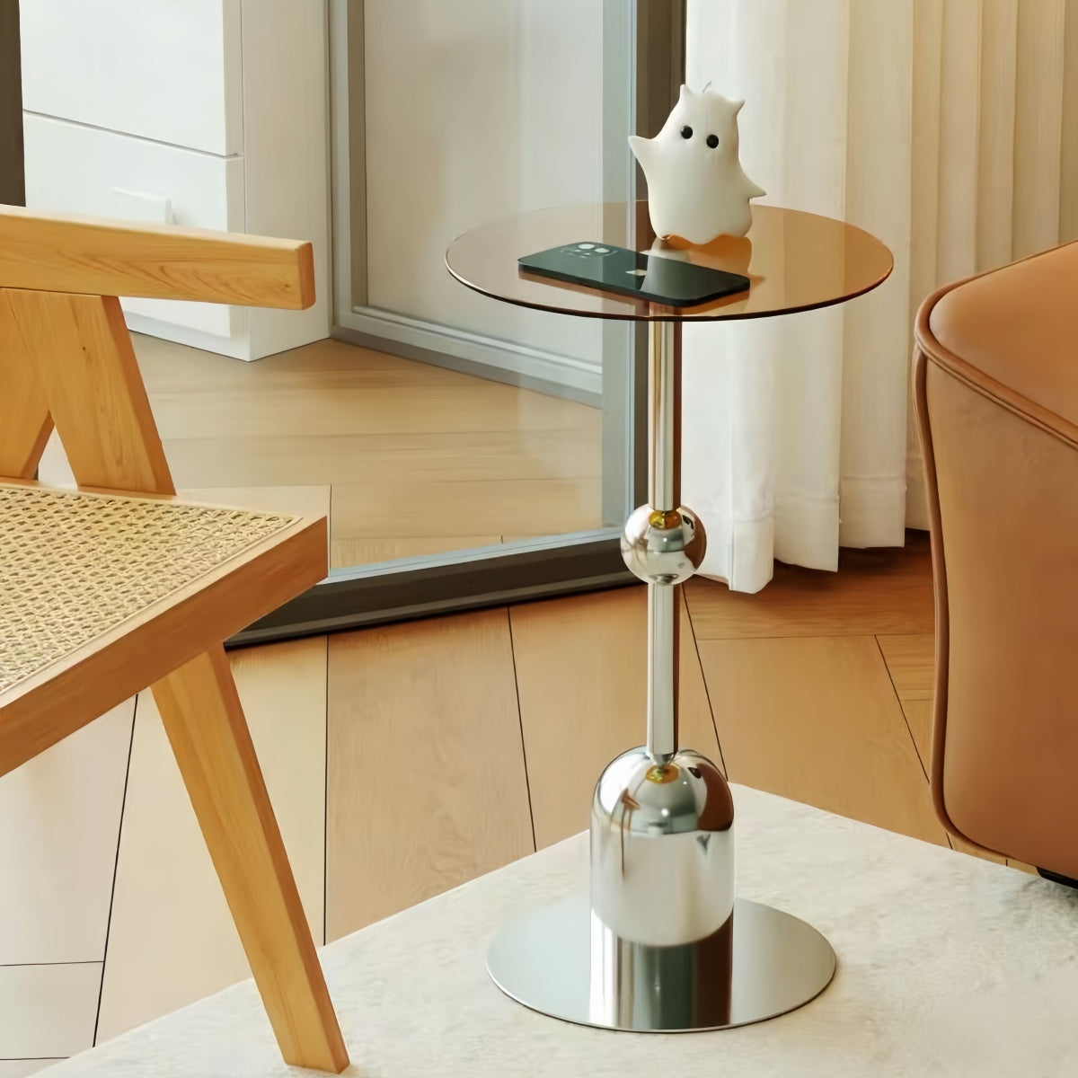Retro Metallic Side Table