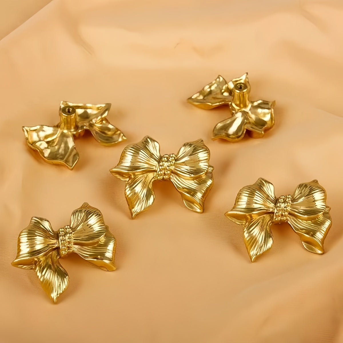 Creative Luxury Gold Butterfly Knot Drawer Pull
